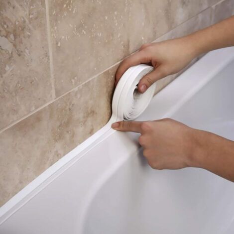 Caulk Tape Sealing Strip – PVC Adhesive Edge Guard For Kitchen, Bathroom, Bathtub, Wall & Floor Gaps - View #7