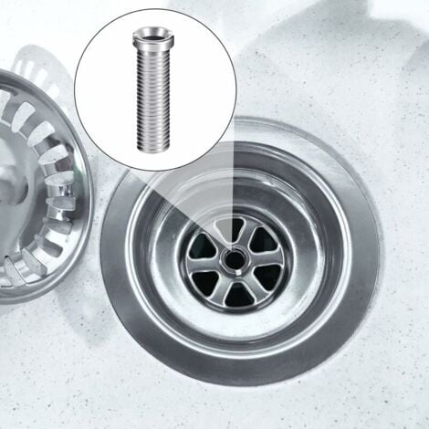 1pc 70mm Sink Basket Screw Stainless Steel Drain Screw Fixing Accessories Sink Bolt Screw Sink Basket Strainer Plug Screw for Kitchen Wash Basin