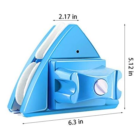 (4-32mm)Double Sided Window Cleaner Wiper Adjustable Magnetic Cleaning Brush Tool for Glass Thickness