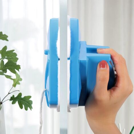 (4-32mm)Double Sided Window Cleaner Wiper Adjustable Magnetic Cleaning Brush Tool for Glass Thickness
