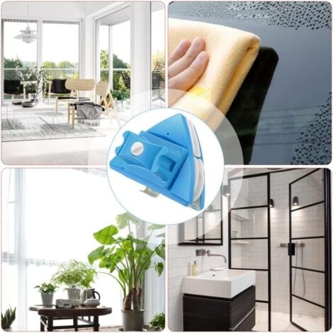 (4-32mm)Double Sided Window Cleaner Wiper Adjustable Magnetic Cleaning Brush Tool for Glass Thickness