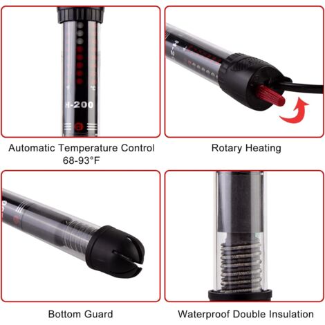 Picture of (60L, 50W) Aquarium Heater Adjustable Thermostat with 2 Suction Cups ...