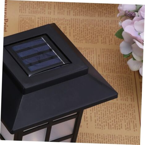 2Pcs Outdoor Street Lights Solar Light Outdoor Solar Lamps Solar Pillar Lights Solar Powered Pillar Lights Solar Lawn Lights Outdoor Street Lamp