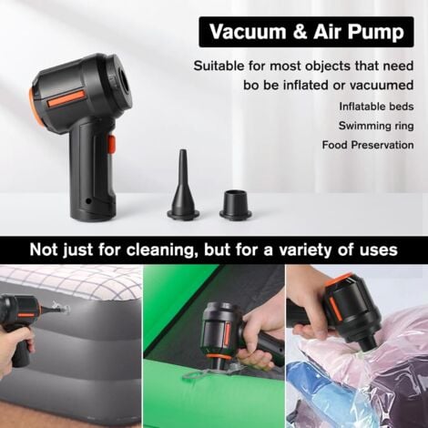 Mini Electric Air Blower: Portable Handheld Cordless Vacuum Cleaner Duster and PC Vacuum Cleaner, Car Duster, Offices, Car Interiors
