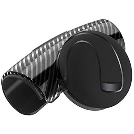 Universal 8-Ball Style Steering Wheel Spinner Knob – Black, Fits Car Truck SUV, Easy Turn Assist