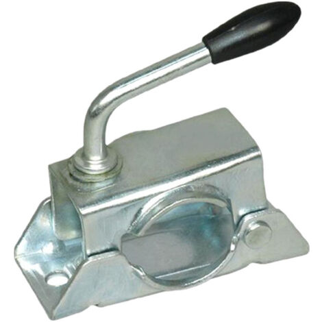 CSPARKV Steel flange for fixing jockey wheel, diam. 48 mm, with locking handle (1/4)