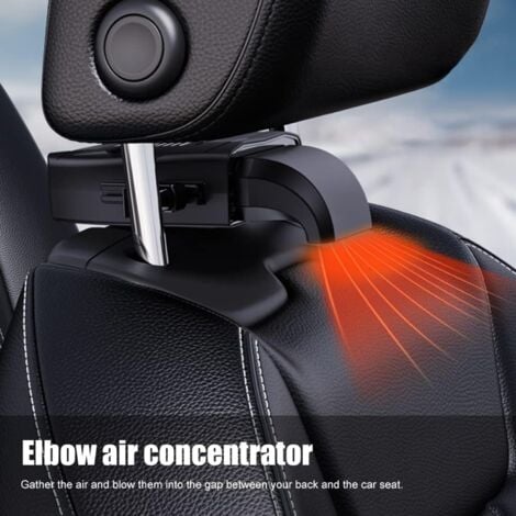 CSPARKV 2 in 1 Car Heater Fan, 12V 150W, 360 Degree Rotatable Portable Fast Heating with Cigarette Lighter Plug, Defroster, Demister