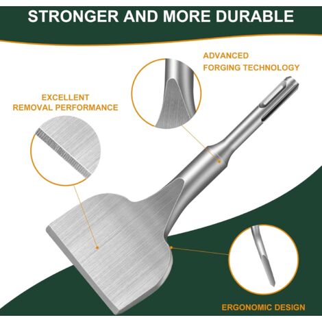 CSPARKV Tile Chisel, Chisel [165x75 mm] 25° Bend, Flat Tile Chisel ...