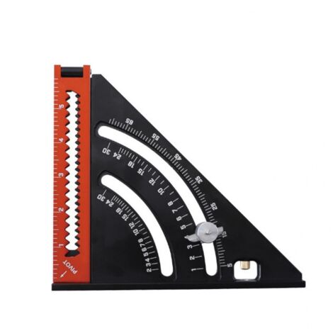 Pre-square Carpenter Metal Aluminum Folding Triangle Ruler Combination ...