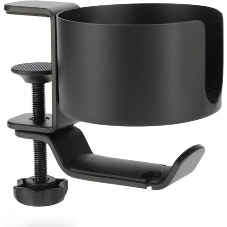 in 1 Headphone Stand Cup Holder, 360° Rotation Headset Hanger, Aluminum Gaming Headphone Holder Earphone Hook with Cable Organizer, for Home, Office (1/5)