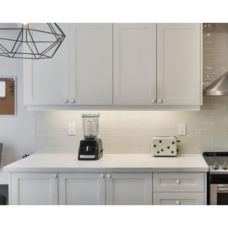 CSPARKV 12 Pack Furniture Knobs Round Kitchen Door Knobs Zinc Alloy Door Knobs Polished Chrome Cupboard Door Knob Kitchen Handle