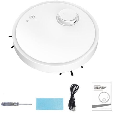 3 in 1 Robot Vacuum Cleaner with Mopping Function, Robot Vacuum Cleaner with 1.1-1.2Kpa Powerful Suction Mode, 177ml Dust Bin, 4cm Super Slim, 70min Runtime