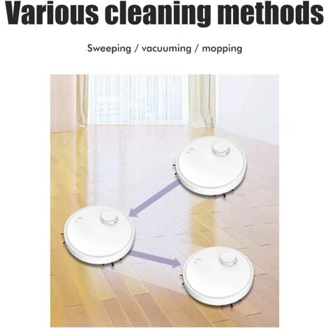 3 in 1 Robot Vacuum Cleaner with Mopping Function, Robot Vacuum Cleaner with 1.1-1.2Kpa Powerful Suction Mode, 177ml Dust Bin, 4cm Super Slim, 70min Runtime
