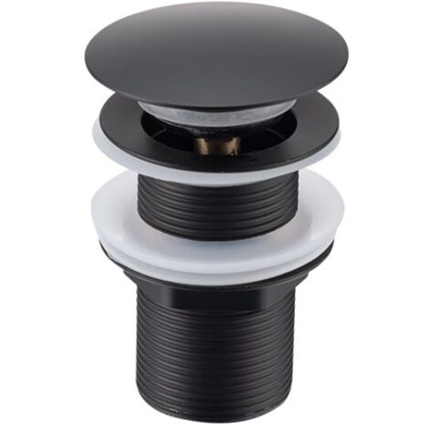CSPARKV Perforated - Sink Drain Pop-up Drain with Automatic Overflow Universal Black Basin Bathtub Bathroom (1/3)
