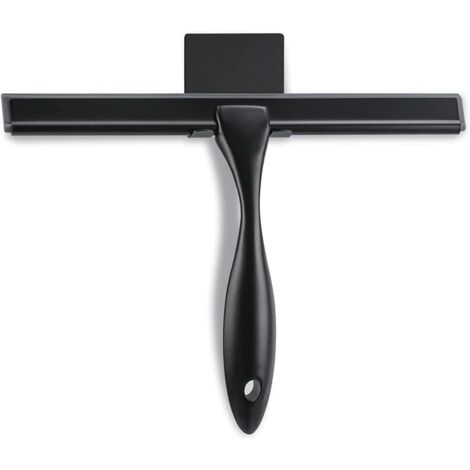 CSPARKV Shower Scraper, 10 Inch (Approx. 25.4 cm) Matte Black Scraper, Suitable for Bathrooms, Shower Doors, Mirrors (1/4)