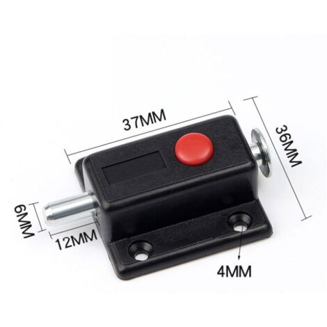4Pcs - Automatic Spring Button Safety Slide Catch for Cabinet, Interior ...