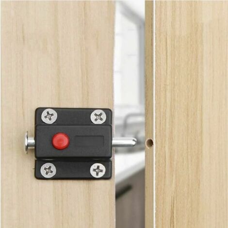 4Pcs - Automatic Spring Button Safety Slide Catch for Cabinet, Interior ...