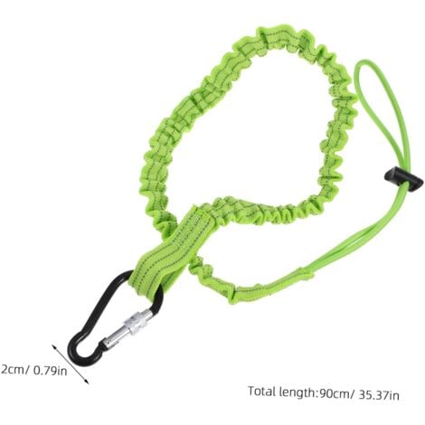 CSPARKV 3Pcs Tool Lanyard Retractable Fall Protection Lanyard Tools Lanyards Fall Protection Lanyards for Tools Lanyard Carabiner Retractable Clip Nylon Light Green