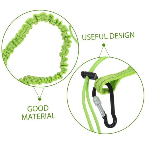 CSPARKV 3Pcs Tool Lanyard Retractable Fall Protection Lanyard Tools Lanyards Fall Protection Lanyards for Tools Lanyard Carabiner Retractable Clip Nylon Light Green