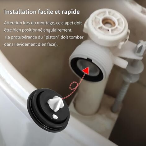 CSPARKV 4Pcs Toilet Flush Seal, Perfect Flush Membrane Express Repair, Flush Diaphragm Valve for Toilet Cistern Flush Maintenance