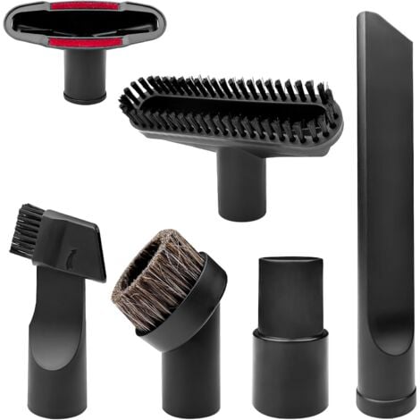 CSPARKV 6 Pcs Vacuum Cleaner Brush Set, Vacuum Cleaner Nozzle, Vacuum Cleaner Accessories, Vacuum Cleaner Brushes Tool, Vacuum Cleaner Nozzle Kit, Crevice Tool, for Cleaning Bed Sheets/Sofa/Cars