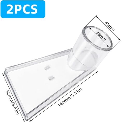 CSPARKV 2 Piece Car Vacuum Cleaner Nozzle, Multipurpose Vacuum Cleaner Nozzle Universal Reusable Vacuum Cleaner Tips for Most Hoovers, for Car Care Sofa Quilting Nozzles Wet Hoover
