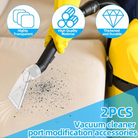 CSPARKV 2 Piece Car Vacuum Cleaner Nozzle, Multipurpose Vacuum Cleaner Nozzle Universal Reusable Vacuum Cleaner Tips for Most Hoovers, for Car Care Sofa Quilting Nozzles Wet Hoover
