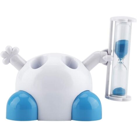 CSPARKV Toothbrush Holder Kids Toothbrush Holders with Timer Bathroom Storage Ornaments(Blue)