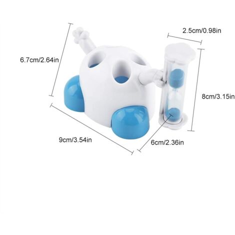 CSPARKV Toothbrush Holder Kids Toothbrush Holders with Timer Bathroom Storage Ornaments(Blue)