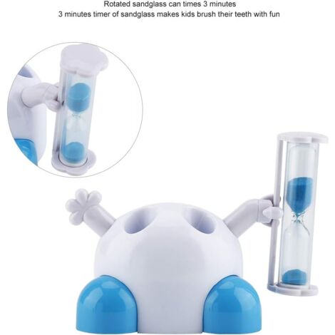 CSPARKV Toothbrush Holder Kids Toothbrush Holders with Timer Bathroom Storage Ornaments(Blue)