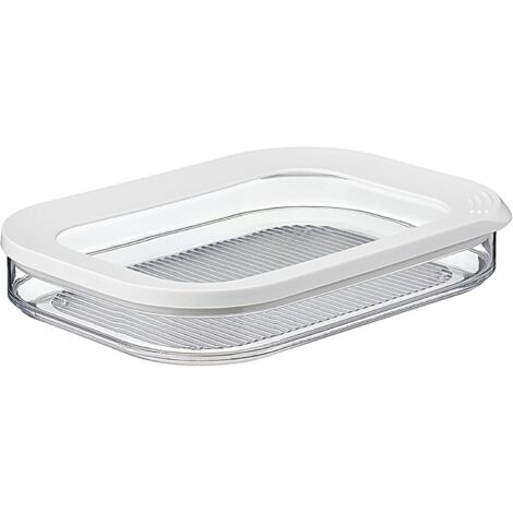 CSPARKV 1-Tier Charcuterie Box – White – Fridge Storage Box for Charcuterie – Separate Storage Boxes – Dishwasher Safe (1/5)