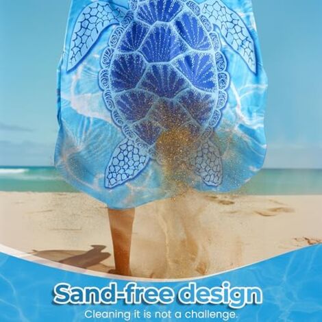 CSPARKV Beach Towel 180x90cm Large Microfiber Towel Quick Dry Sand Free Bath Towel Beach Blanket for Women (1/5)
