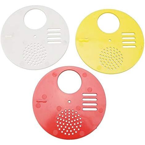 CSPARKV 3Pcs 12.5cm Honeycomb Door Plastic Bee Hive Door Beekeeping Vents Round Entrance Disc Beekeeping Equipment (1/5)