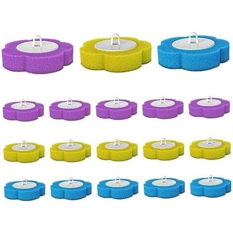 CSPARKV 18Pcs Disposable Toilet Brush Refills Toilet Brush Head Refills 3 Layers Sponge Toilet Refills Brush Head