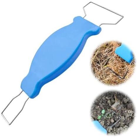 CSPARKV 25.3 × 7.3 CM Weed Puller Portable Manual Weeder Weed Puller Garden Tool Manual Weeders for Weeding Loosening Gift for Gardeners (Blue) (1/5)