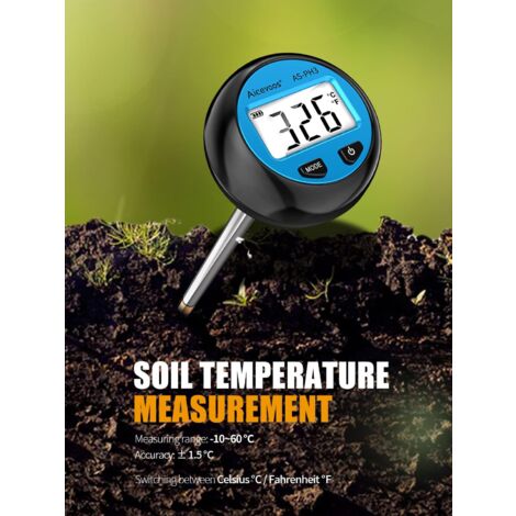 CSPARKV （26×6.3×6.3cm） (PH3) Plant Hygrometer, Plant Moisture Tester, 3 in 1 Soil Tester with PH/Temperature/Humidity, Soil Moisture Sensor for Outdoor and Indoor Plants