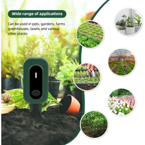 CSPARKV （20×4.9×4.9cm） Tuya Soil Tester Sunlight Temperature Humidity Meter Smart Soil Sensor Monitor Wireless for Potted Gardening Planting