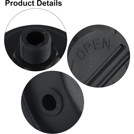 CSPARKV （7×7×7cm）(13mm)2 Pack Air Filter Compressor Muffler Replacement Parts, Black Air Compressor Filter Noise Reducing for Oil-Free Compressors