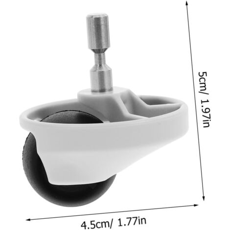 CSPARKV （5×4.5×4.5cm）2 Sets Casters Robot Cleaner Wheel Replacement Wheel For Robot Cleaner Sweeper Wheel Sweeping Robot Replacement Wheel White ABS 2Pcs2