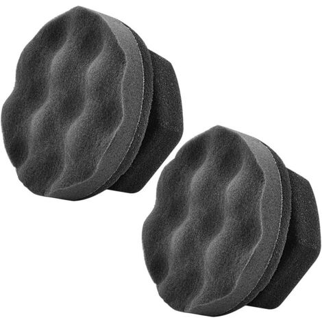 CSPARKV 2 Pack Large Tire Gloss Applicator Pad, Durable, Reusable Hexagonal Grip Tire Gloss Applicator Pad