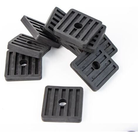 CSPARKV 12 Pcs Air Conditioner Rubber Vibration Dampers, Air Conditioner  Shock Pad Anti-Vibration Feet Support for Outdoor Split Air Conditioner  Condenser, Black