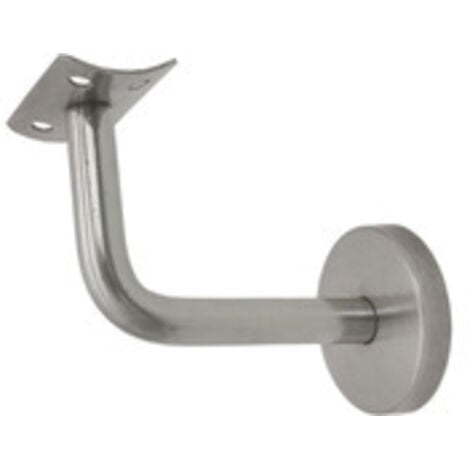 CSPARKV 6.56.55.5cm Handrail Bracket, Stainless Steel Stair Railing, 4 Pieces Stair Handrail, Railing Brackets Guardrail Accessories, for Stair Wall Railings
