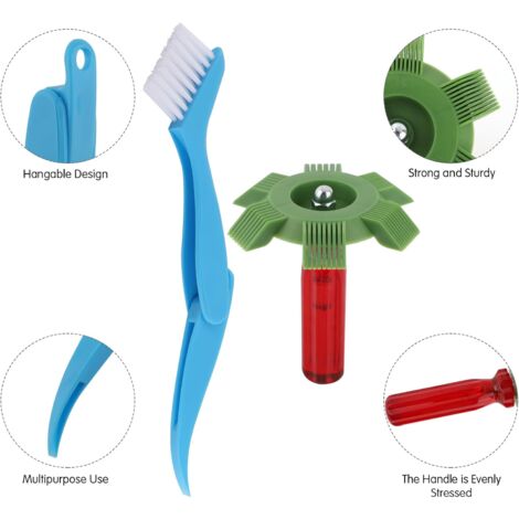 4 Pieces Air Conditioner Condenser Fin Cleaning Brush, AC Coil Cleaner - View #8