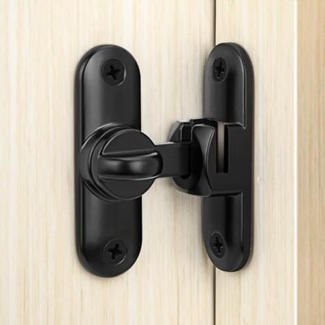 CSPARKV Door Lock for Sliding Doors 90/180 Degree Door Lock with Screws for Sliding Barn Door Kitchens Window (1/4)