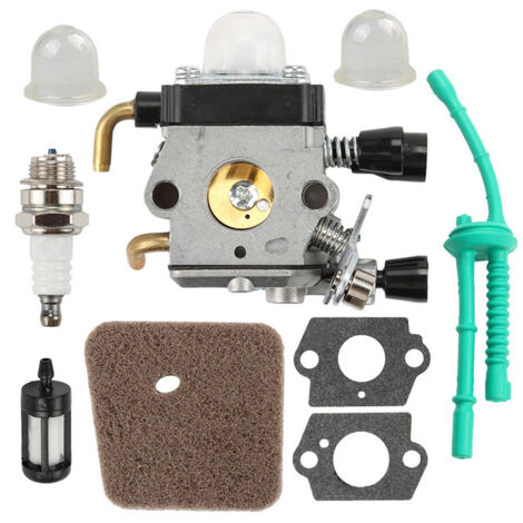 CSPARKV Carburetor with Fuel Line Kit Air Filter for STIHL FS38 FS45 FS46 FS55 KM55 HL45 FS45L FS45C FS46C FS55C FS55R FS55RC Grass Trimmer Weed Eater (1/4)