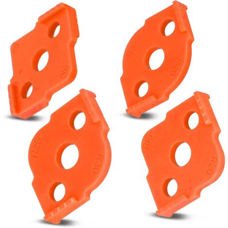 CSPARKV 4Pcs Woodworking Half Fillet Rapid Positioner, ABS Radius Jig ...