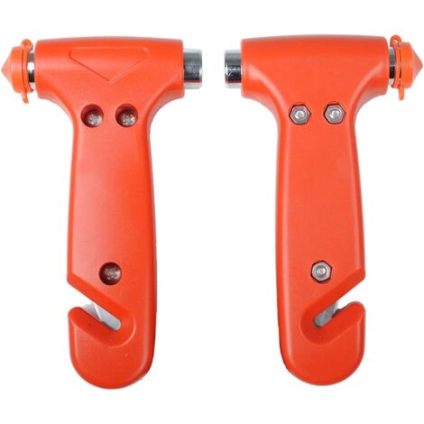 Auto Safety Hammer Cutter 2 Pack 2-in-1 Car Seat Belt Cutter Knife Emergency Car Window Breaker Safety Hammer - Auto Emergency Cutter Emergency Escape Tool
