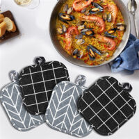 4 Pieces Oven Mitts And Pot Holders Of Macaron Color Thickened Non-Slip Silicone Kitchen Gloves, Heat Resistant Up To 500F, Essential For