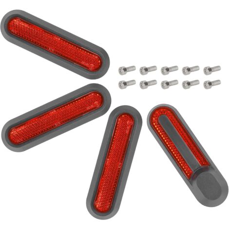 2Set E-Scooter Reflektorstreifen - Seitliche Reflektor-Gurte Für Mehr Sichtbarkeit & Sicherheit Bei Nacht