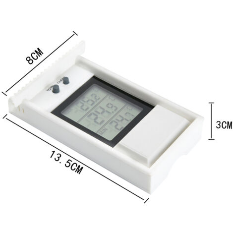 Docooler Digitales Funk-Thermometer - LCD Display Mit Außensender 100m Reichweite